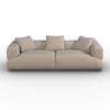 SOFFA TALIA - beige/Khaki, Modern, trä/textil (237/60,5/98cm) - Bessagi Home