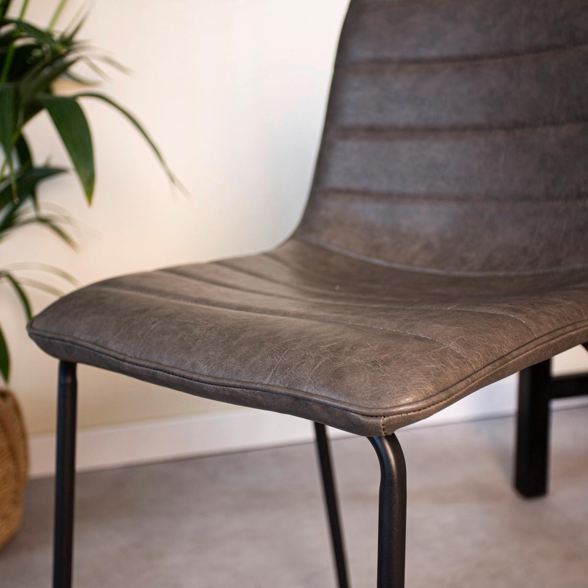 BARHOCKER-SET MILAN - Anthrazit/Schwarz, KONVENTIONELL, Kunststoff/Textil (49/98/54,5cm) - MID.YOU
