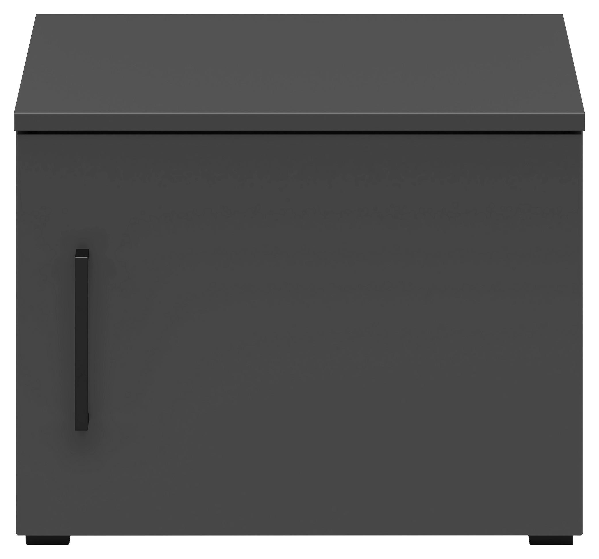 Aufsatzschrank Multistauraum Graphitfarben - Graphitfarben/Schwarz, Modern, Holzwerkstoff/Kunststoff (45/35/40cm) - Premium Living