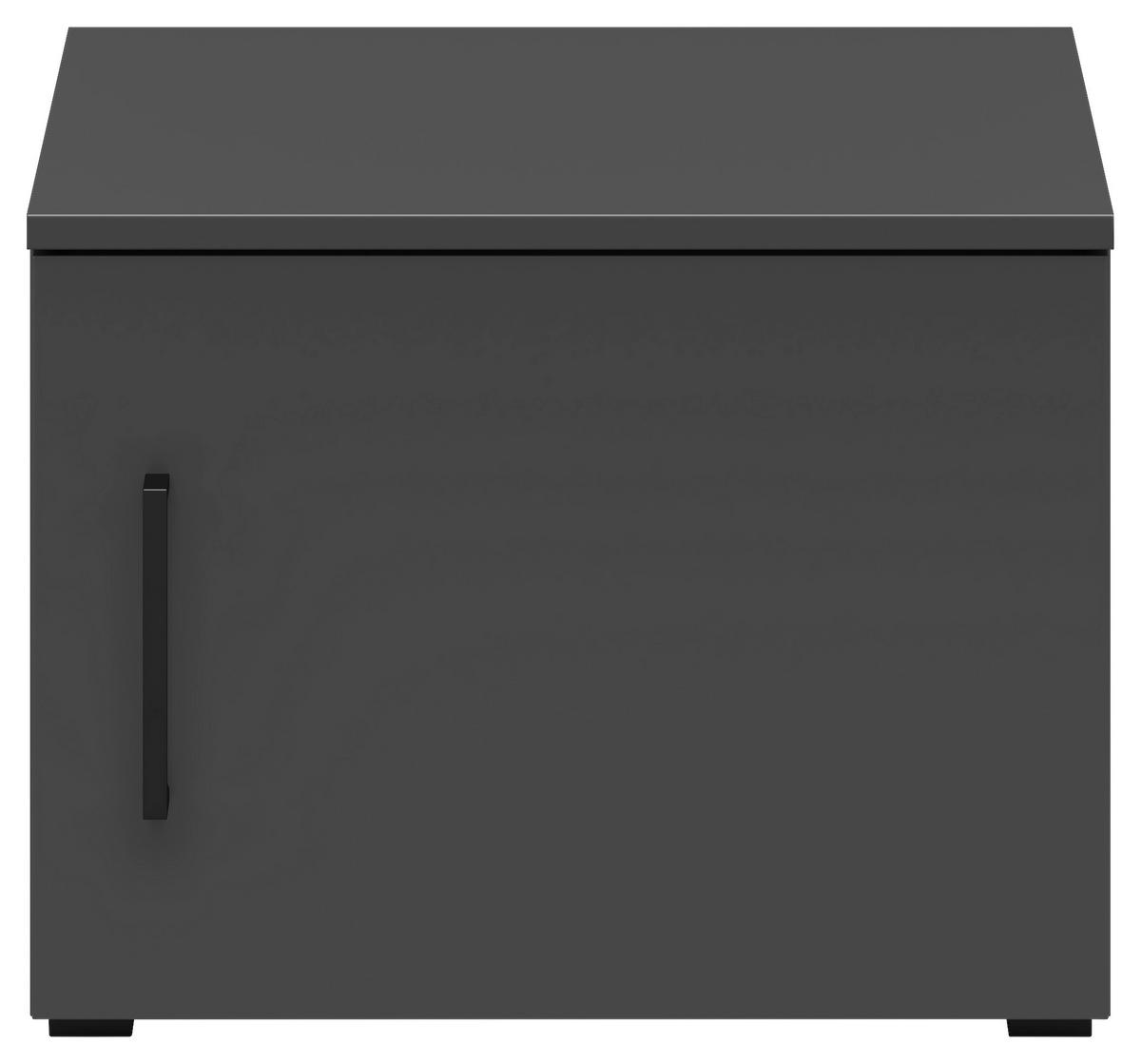 Aufsatzschrank Multistauraum Graphitfarben - Graphitfarben/Schwarz, Modern, Holzwerkstoff/Kunststoff (45/35/40cm) - Premium Living