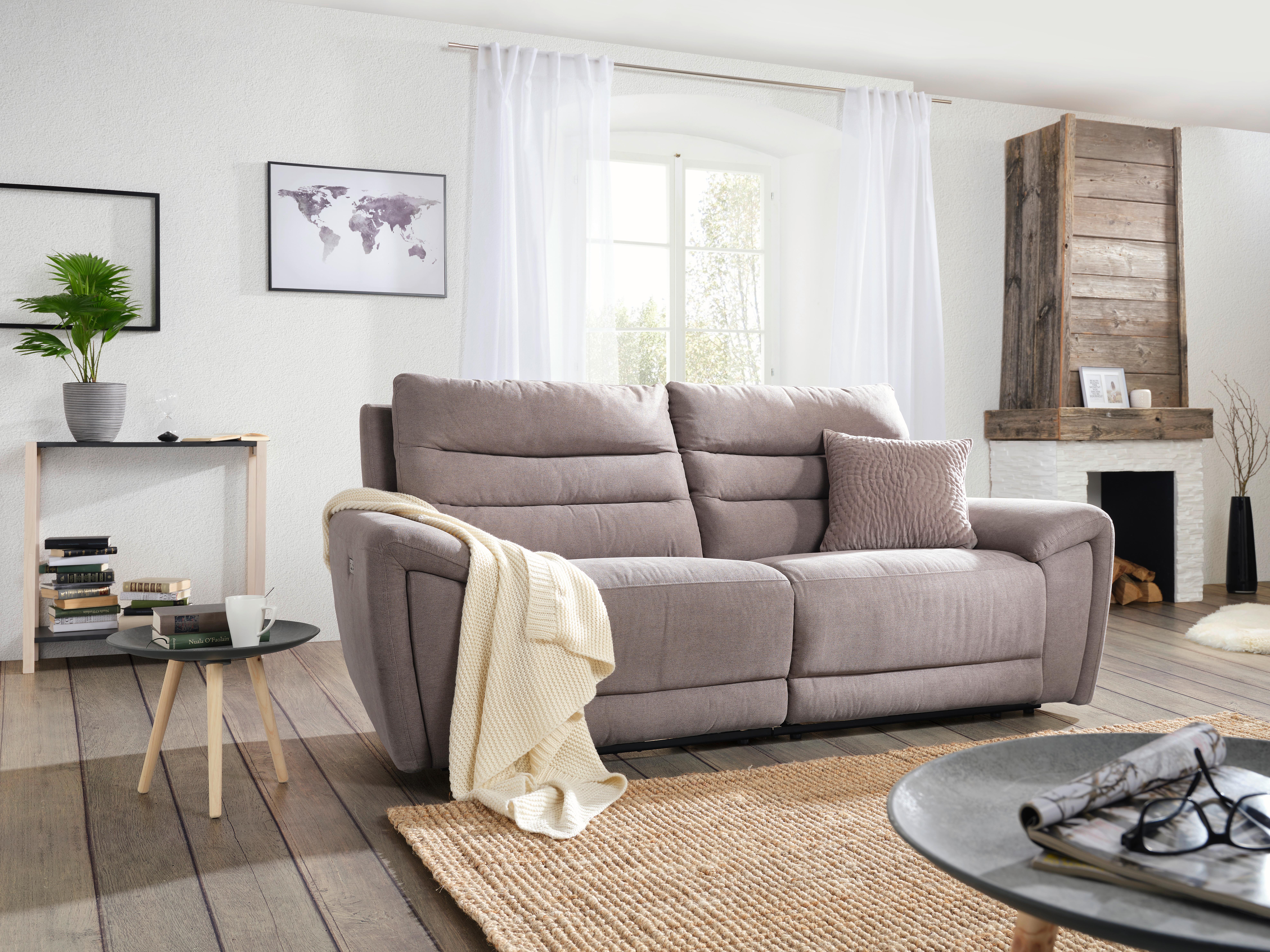 2-SITS SOFFA KNUT - grå/svart, Klassisk, trä/textil (213/100/94cm) - Mömax