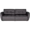 Canapea extensibilă BOMBEI - antracit/gri, Modern, lemn/textil (243/94/125cm) - Premium Living