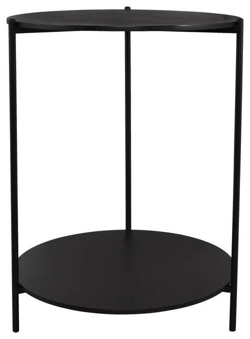 Beistelltisch Paulina in Schwarz - Schwarz, MODERN, Holzwerkstoff/Metall (48/60cm) - Mömax