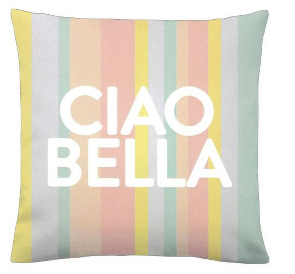 Díszpárna Ciao Bella 45/45 - többszínű, Konventionell, textil (45/45cm) - Mömax