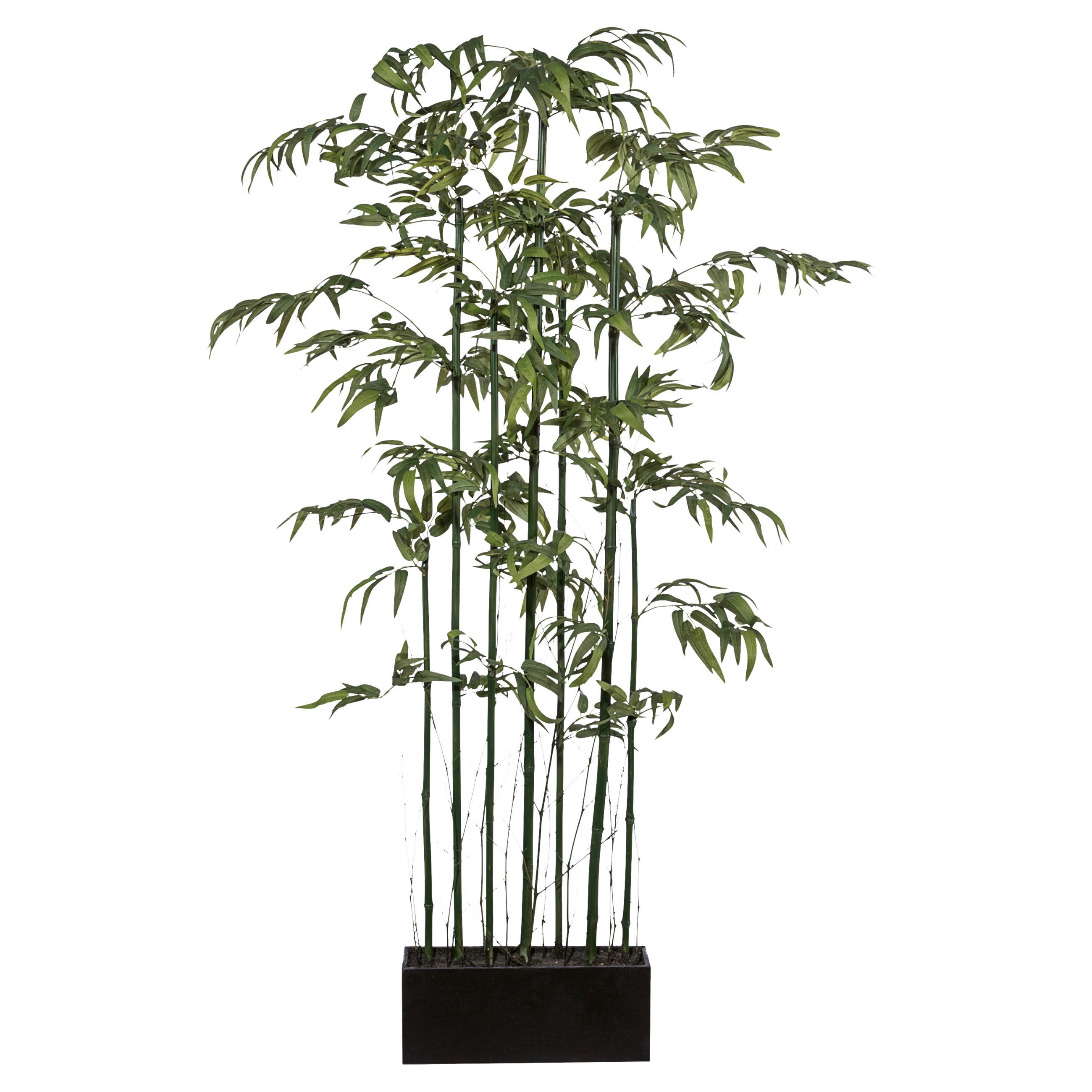 Kunstpflanze Bambusraumteiler Grün/Braun - Schwarz/Braun, KONVENTIONELL, Holz/Kunststoff (30/150cm) - Mömax