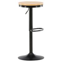 BARHOCKER-SET CONWAY - Beige/Schwarz, Design, Holz/Metall (36.5/80/37cm) - Livetastic