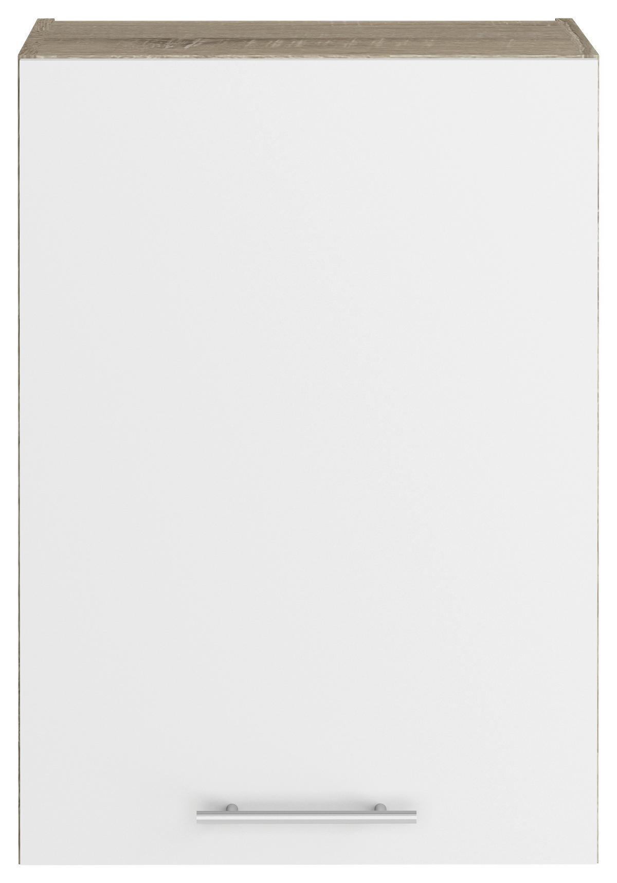 Konyhai Faliszekrény Corina - Sonoma tölgy/fehér, fa/fém (50/72,4/34,6cm)