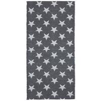 Outdoorteppich "Stars" ca. 70x140 cm, grau/weiß - Weiß/Grau, MODERN, Textil (70/140cm)