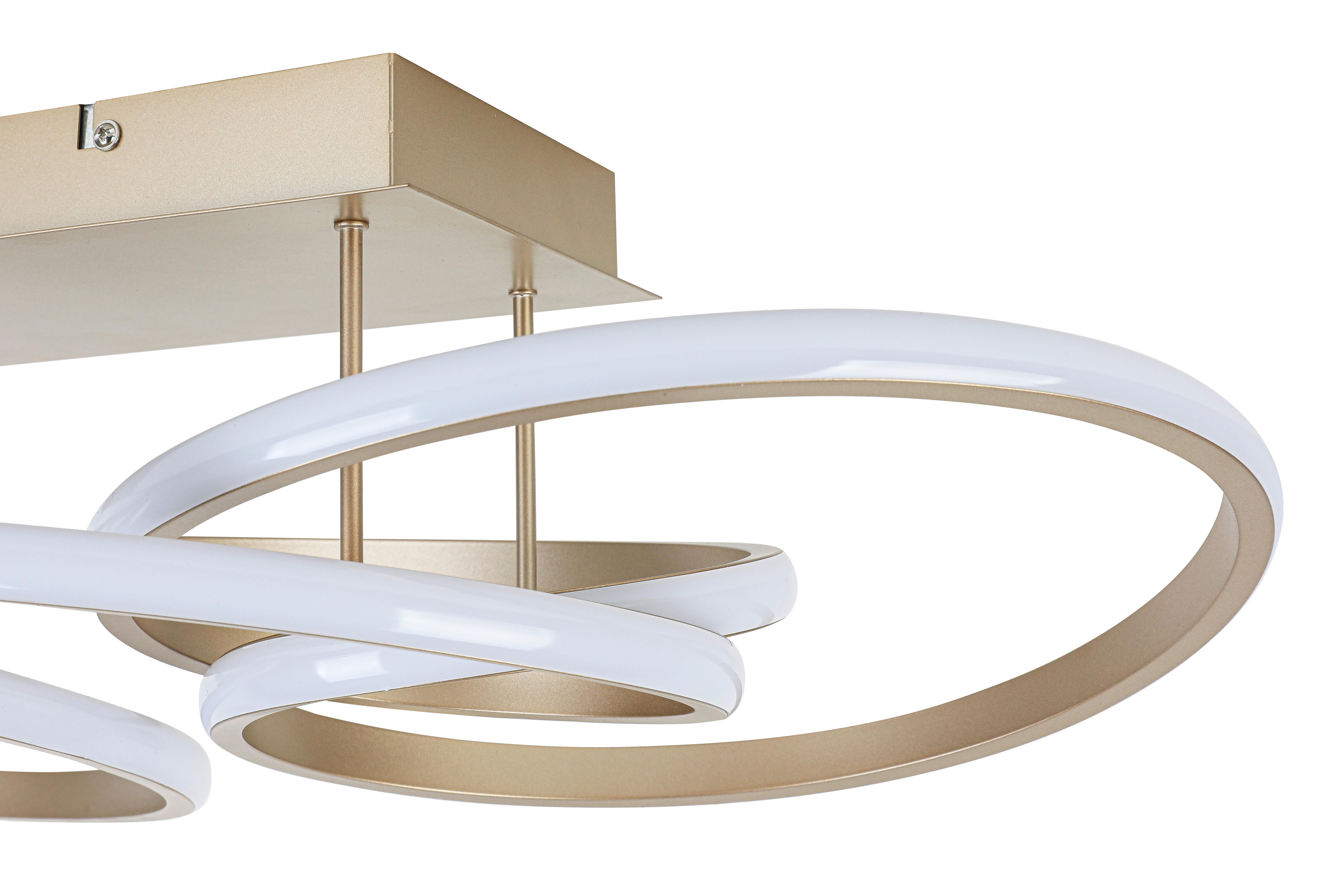 LED-TAKLAMPA JULI - cappuccino, Modern, metall/plast (70/40/25cm) - Premium Living