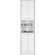 Hochschrank perlweiß - Holzwerkstoff/Kunststoff (50/195/32cm) - Based