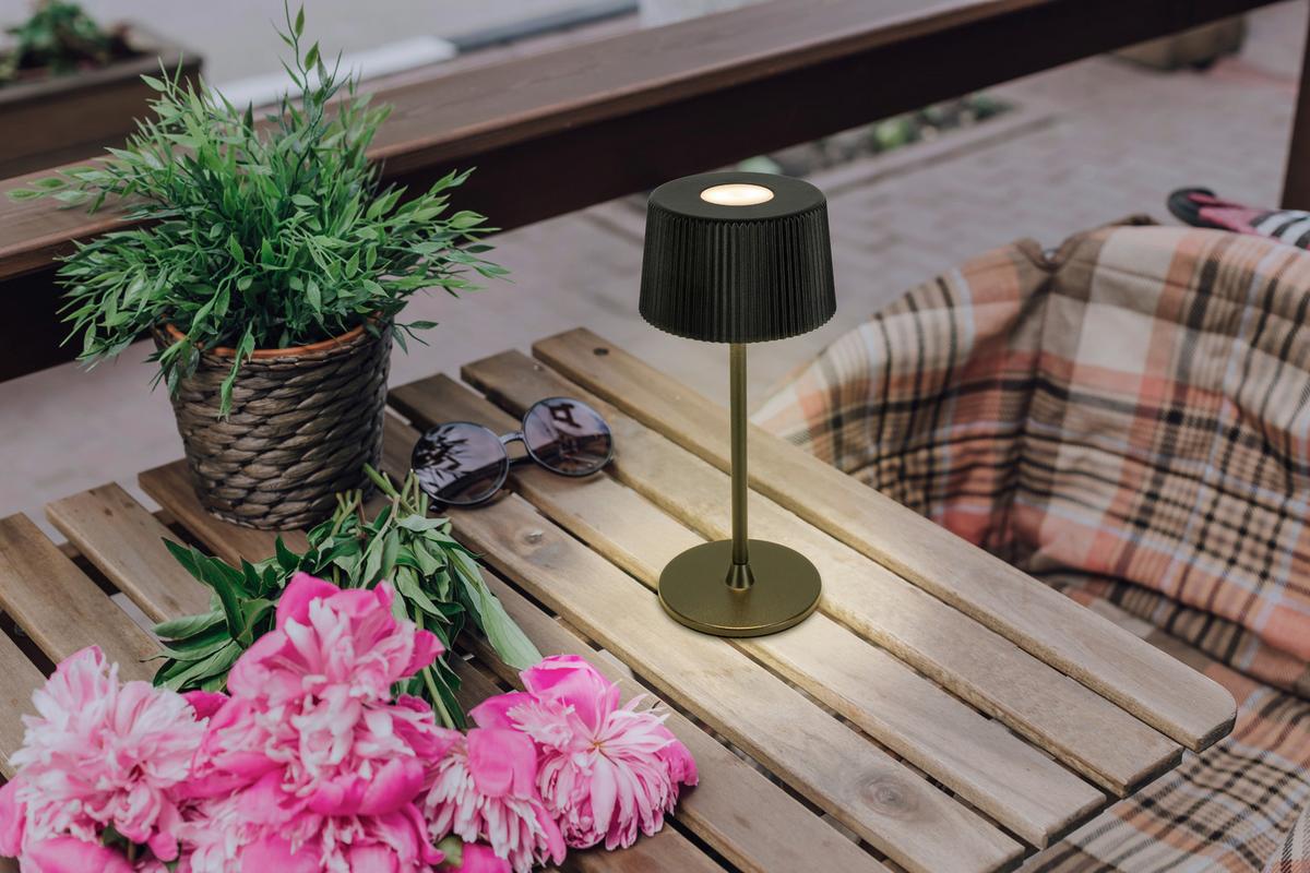 Akku-Tischleuchte Thremo Schwarz, 3er Set - Schwarz/Weiß, MODERN, Kunststoff/Metall (11/30/21,1cm) - Mömax