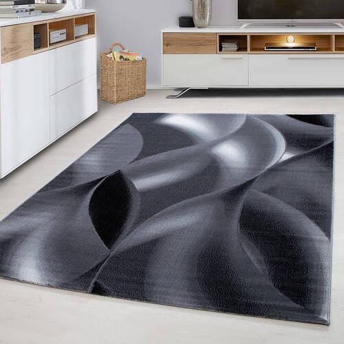 Webteppich Plus Schwarz ca. 140x200cm - Schwarz, Basics, Textil (140/200cm) - Novel