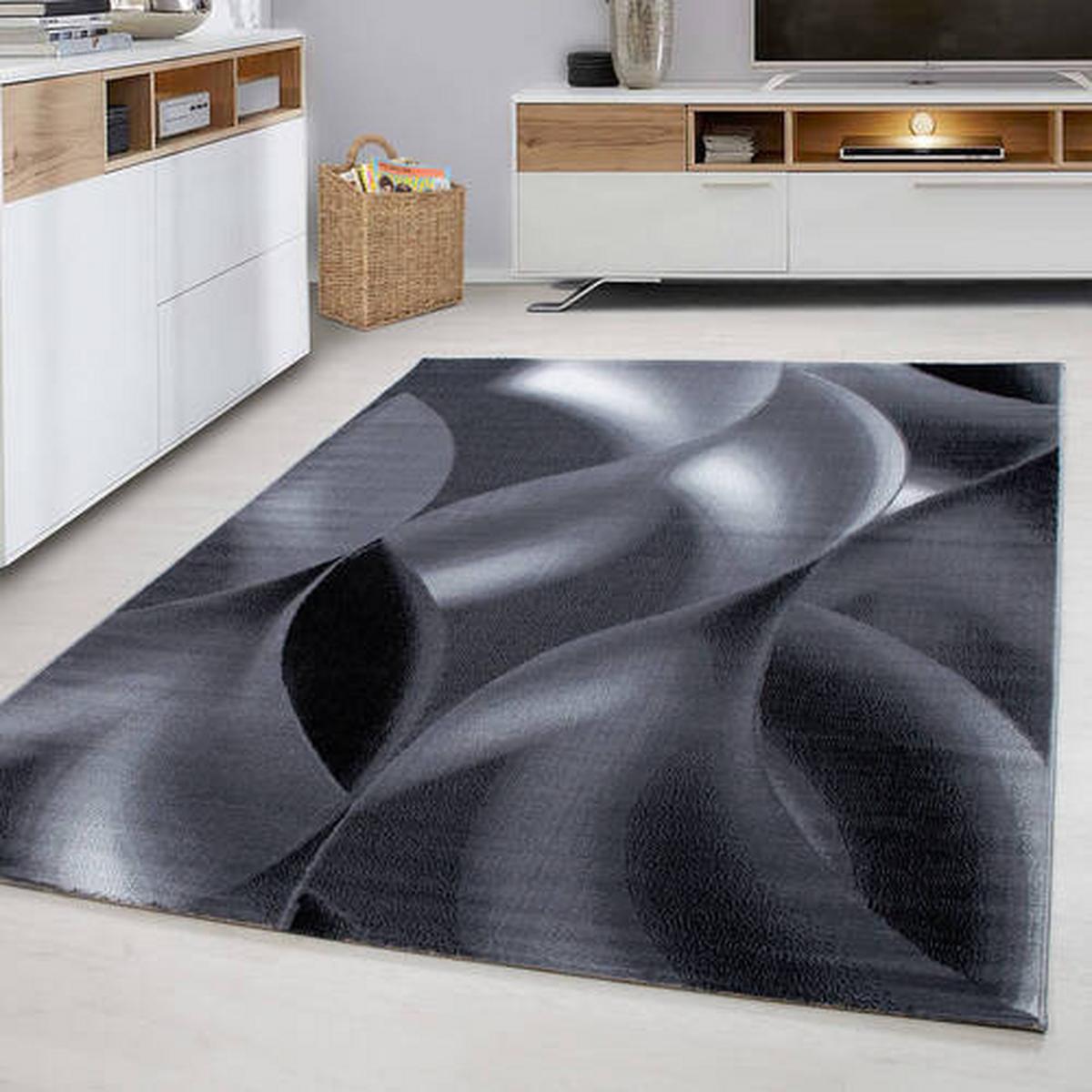Tkana Preproga Plus, Črna, 280x370cm - črna, Basics, tekstil (280/370cm) - Novel