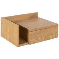 SZAFKA NOCNA ASHLAN - dąb dziki, Modern, materiał drewnopochodny (40/16,5/32cm) - MID.YOU