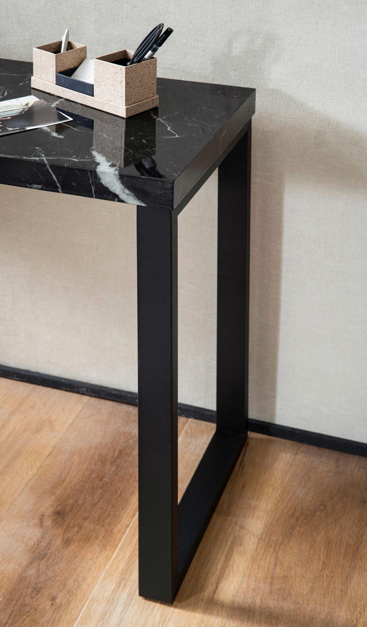 KONSOLENTISCH WL6.909 - Schwarz, Design, Holzwerkstoff/Metall (120/40/76cm) - MID.YOU