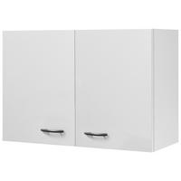 Küchenoberschrank in Weiss B/H/T: CA: 60/54,8/32 CM - Edelstahlfarben/Weiß, Holzwerkstoff/Kunststoff (80/54,8/32cm) - FlexWell