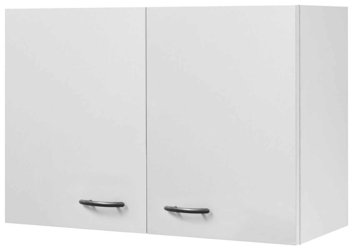 Küchenoberschrank in Weiss B/H/T: CA: 60/54,8/32 CM - Edelstahlfarben/Weiß, Holzwerkstoff/Kunststoff (80/54,8/32cm) - FlexWell