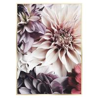 Bild Elena ca. 50x70cm - Bordeaux/Hellrosa, Papier/Holzwerkstoff (50/70cm) - Mömax