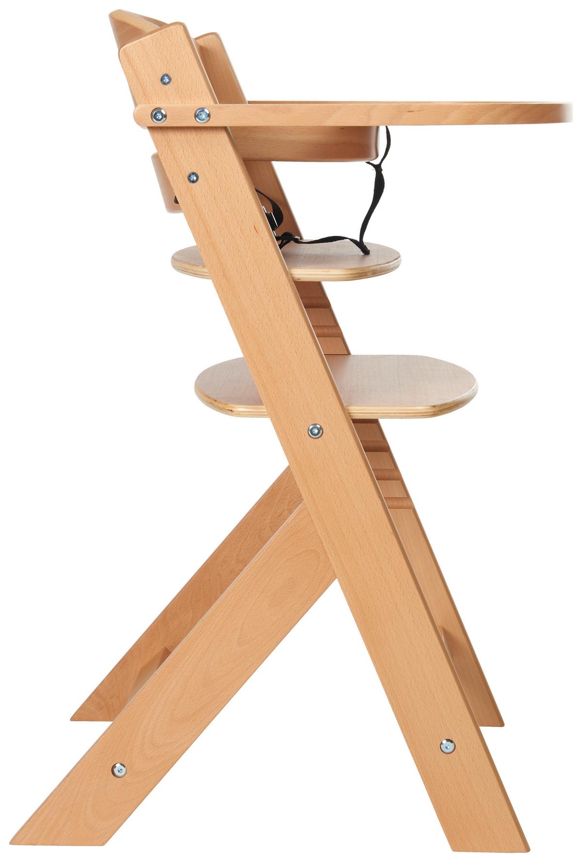 WYSOKIE KRZESŁO LUNCH -TOP- - kolor naturalny, Lifestyle, drewno (45/50,5/78,5cm) - My Baby Lou