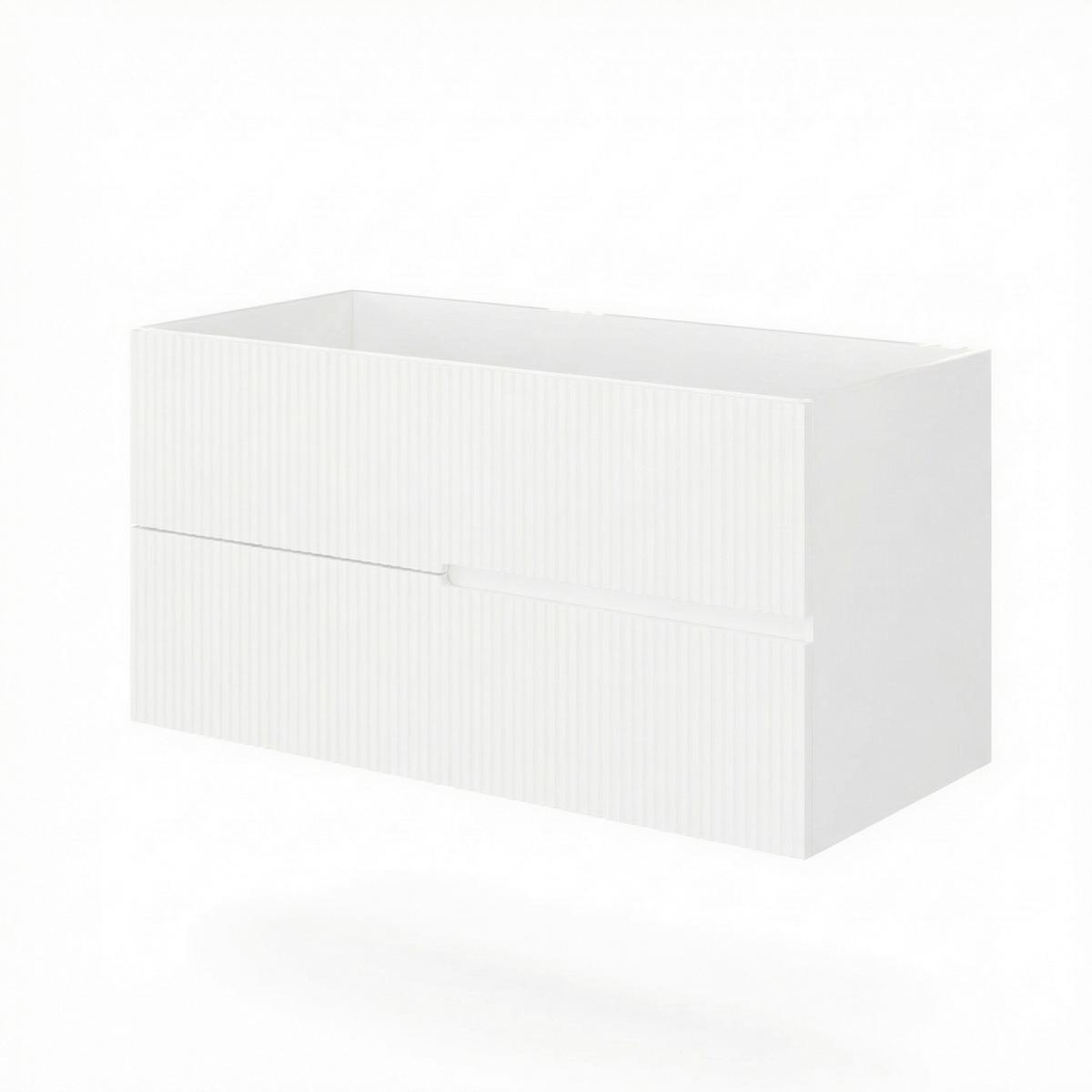 Element Ispod Umivaonika Eva - bijela visoki sjaj/antracit, Moderno, drvni materijal (100/51/46cm)