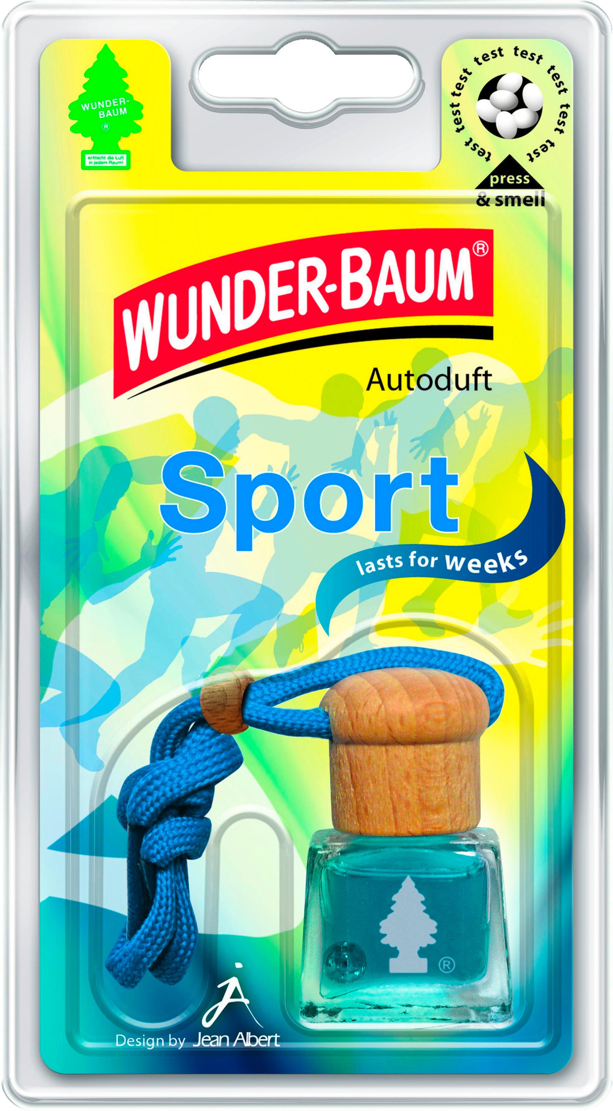 Fakupakos Illatosító Wunderbaum Sport - türkiz, Üveg/textil