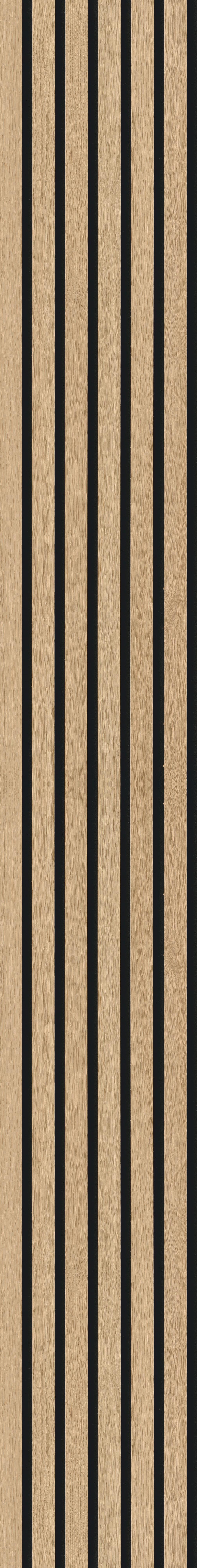 Akustikpaneel Eiche/Hellbraun - Hellbraun, KONVENTIONELL, Holz/Kunststoff (250/30/1.1cm) - Novel