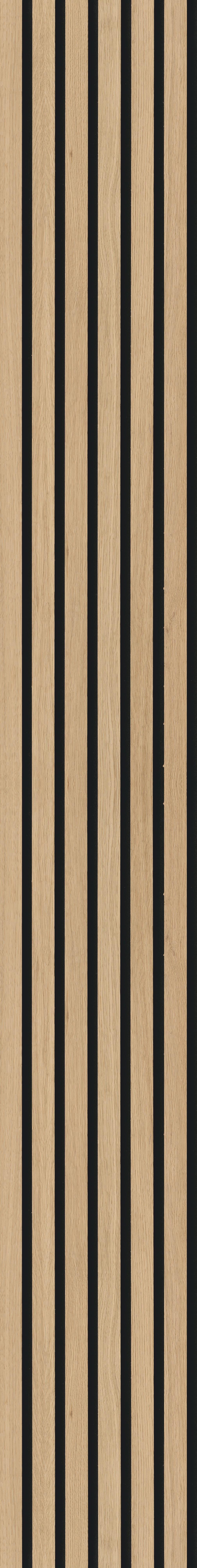 Akustikpaneel Eiche/Hellbraun - Hellbraun, KONVENTIONELL, Holz/Kunststoff (250/30/1.1cm) - Novel