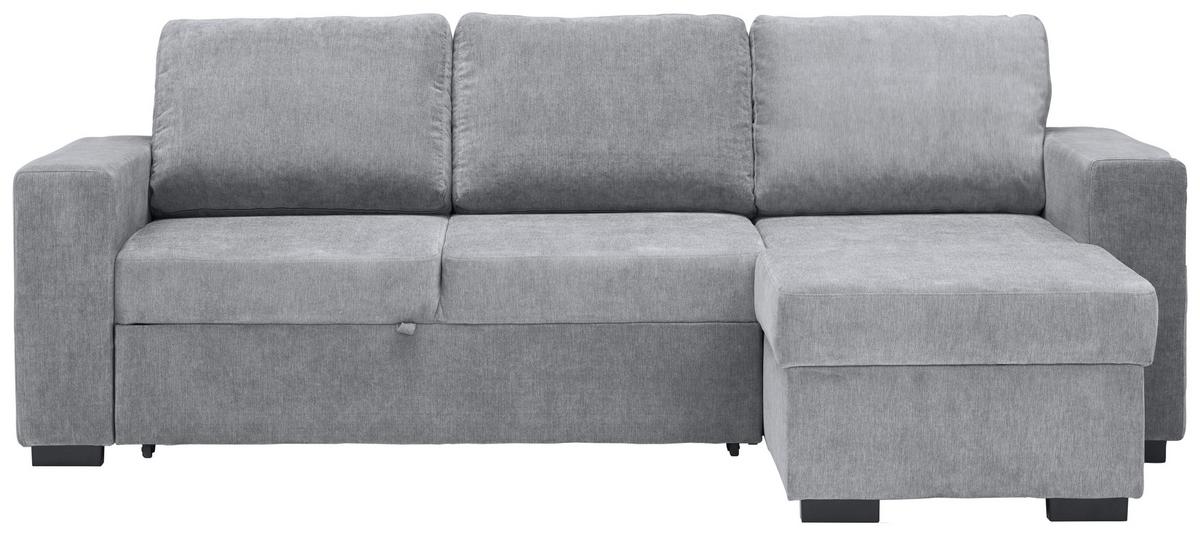 Sarokkanapé Tamara - szürke, Design, textil (244/157cm) - Mömax