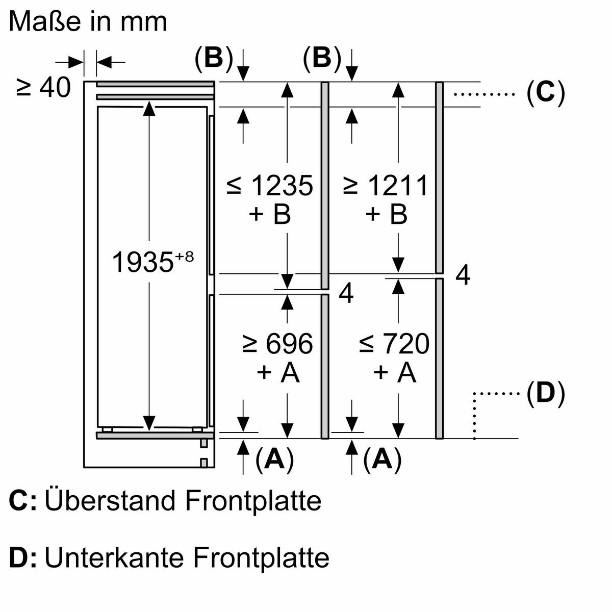 Kühl-Gefrier-Kombination KB96NVFE1 - Weiß, MODERN, Metall (70,8/193,5/54,8cm) - Siemens