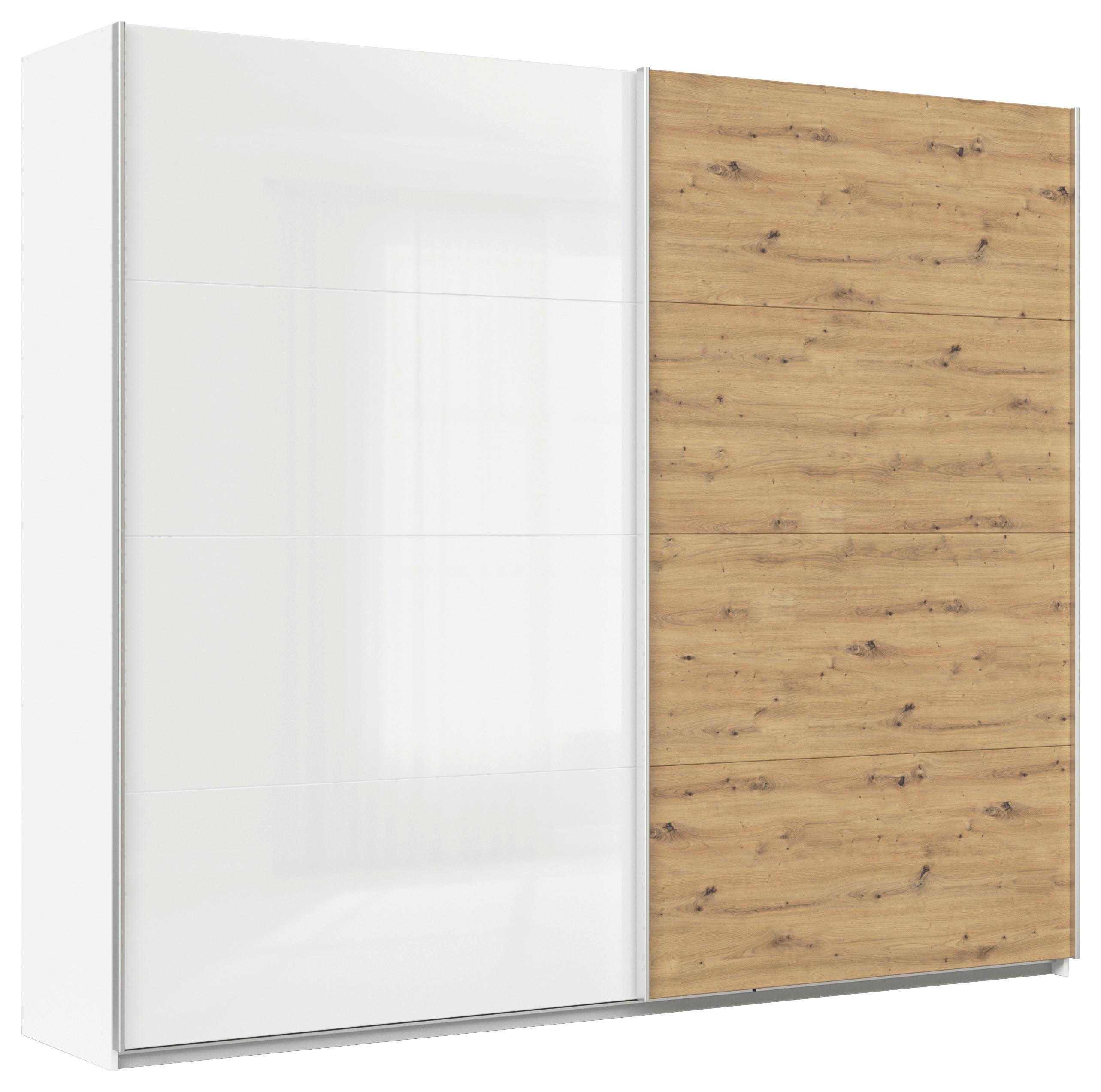 Ormar S Kliznim Vratima Feldkirch - bijela/hrast Artisan, Moderno, drvni materijal/metal (271/229/62cm) - Modern Living