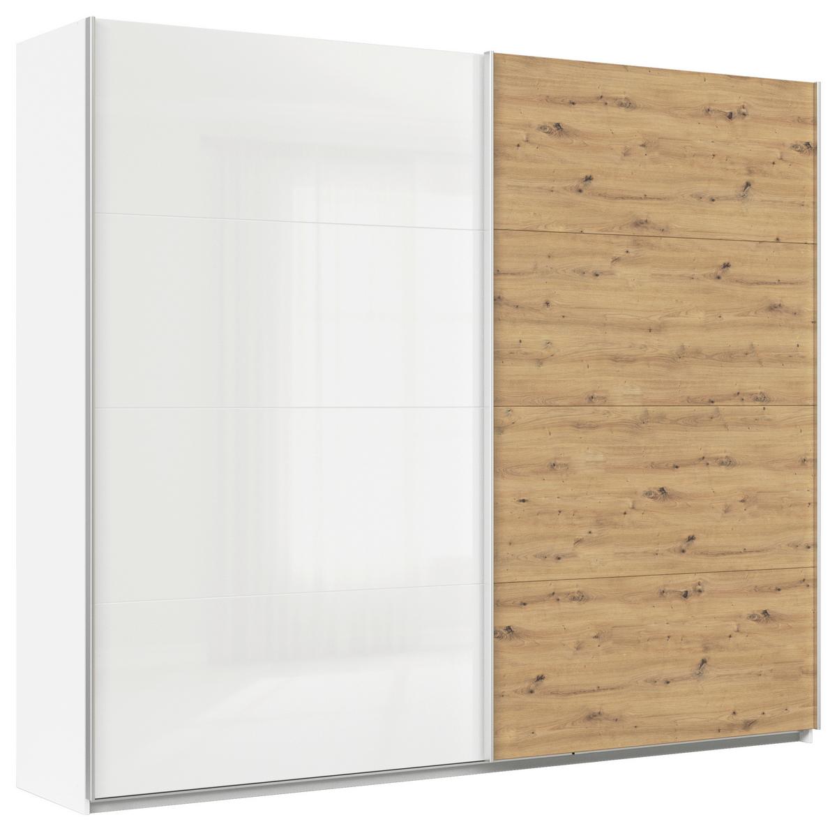 Ormar S Kliznim Vratima Feldkirch - bijela/hrast Artisan, Moderno, drvni materijal/metal (271/229/62cm) - Modern Living