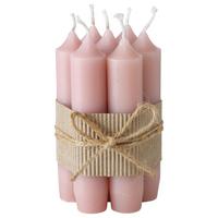 Set Namiznih Sveč Melia I - svetlo roza, Design, parafin (2,2/11cm) - Modern Living
