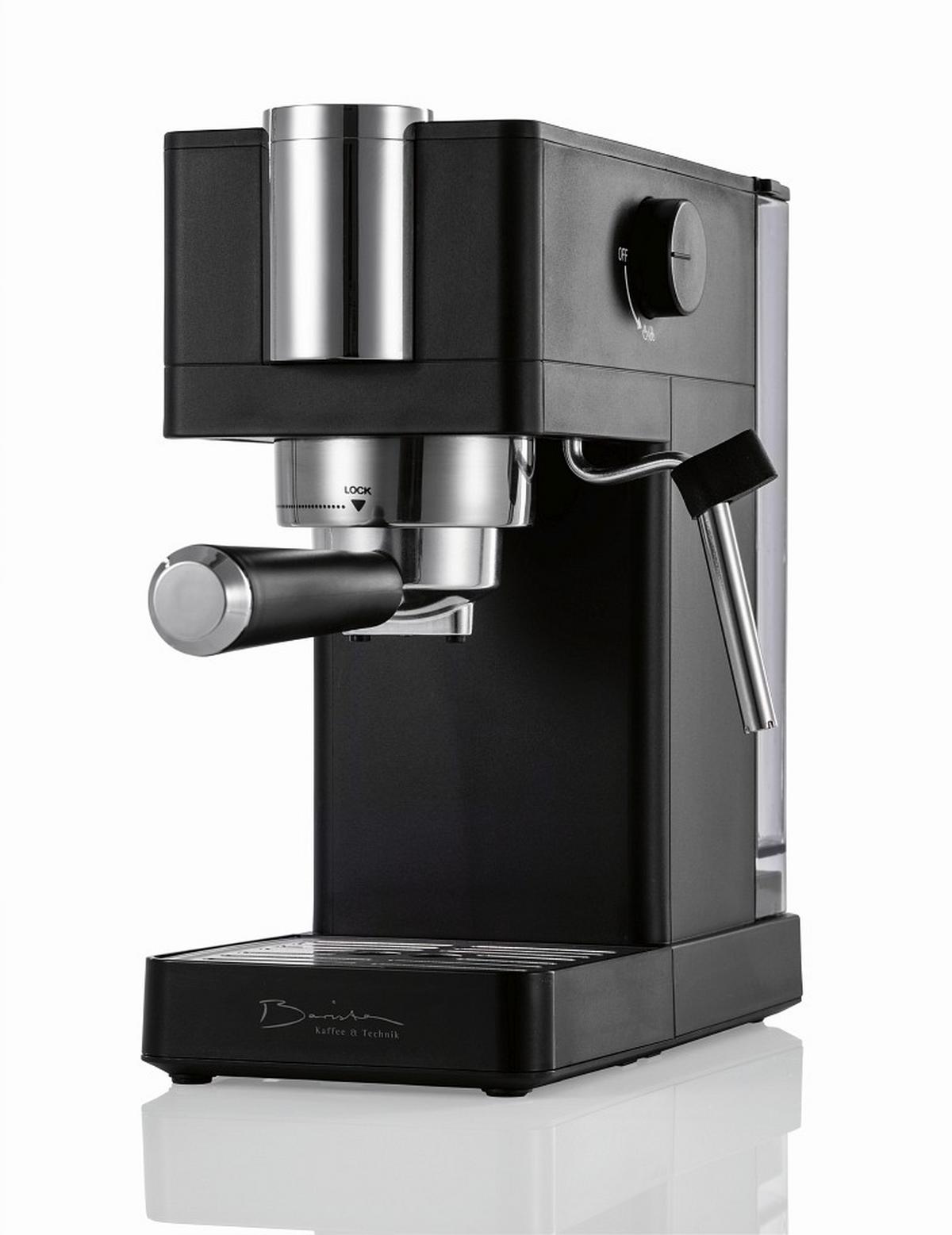 EKSPRES CIŚNIENIOWY 16397 - kolor srebrny/czarny, Design, tworzywo sztuczne/metal (29,5/14/29cm)