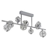 LED-DECKENLEUCHTE 16047-9DC VIRINA - Klar/Chromfarben, Konventionell, Glas/Metall (101/34,5/45cm) - Globo