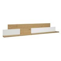 Wandboard Halvar Weiß/Eiche Artisan - Weiß/Eiche Artisan, MODERN, Holzwerkstoff (150/25/17cm) - Premium Living