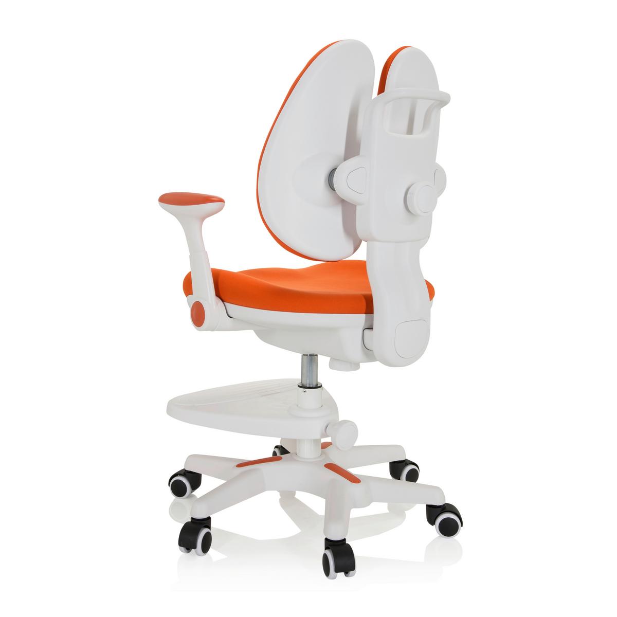 Otroški Vrtljivi Stol Kid Wing, Oranžna - bela/oranžna, Moderno, umetna masa/tekstil (56/88/52cm) - MID.YOU