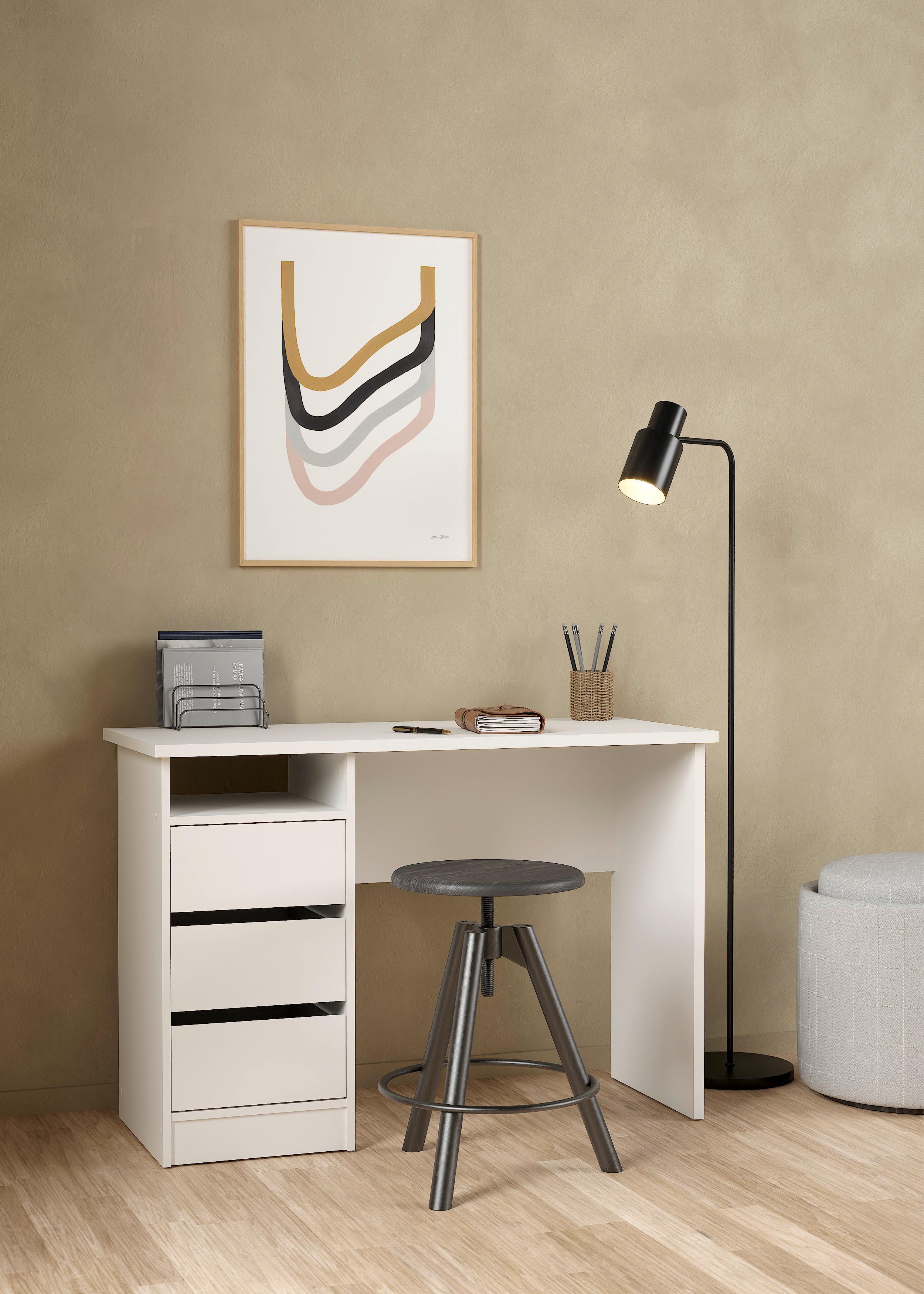 BIURKO FUNCTION PLUS - biały, Modern, materiał drewnopochodny (110/48,5/76cm) - MID.YOU