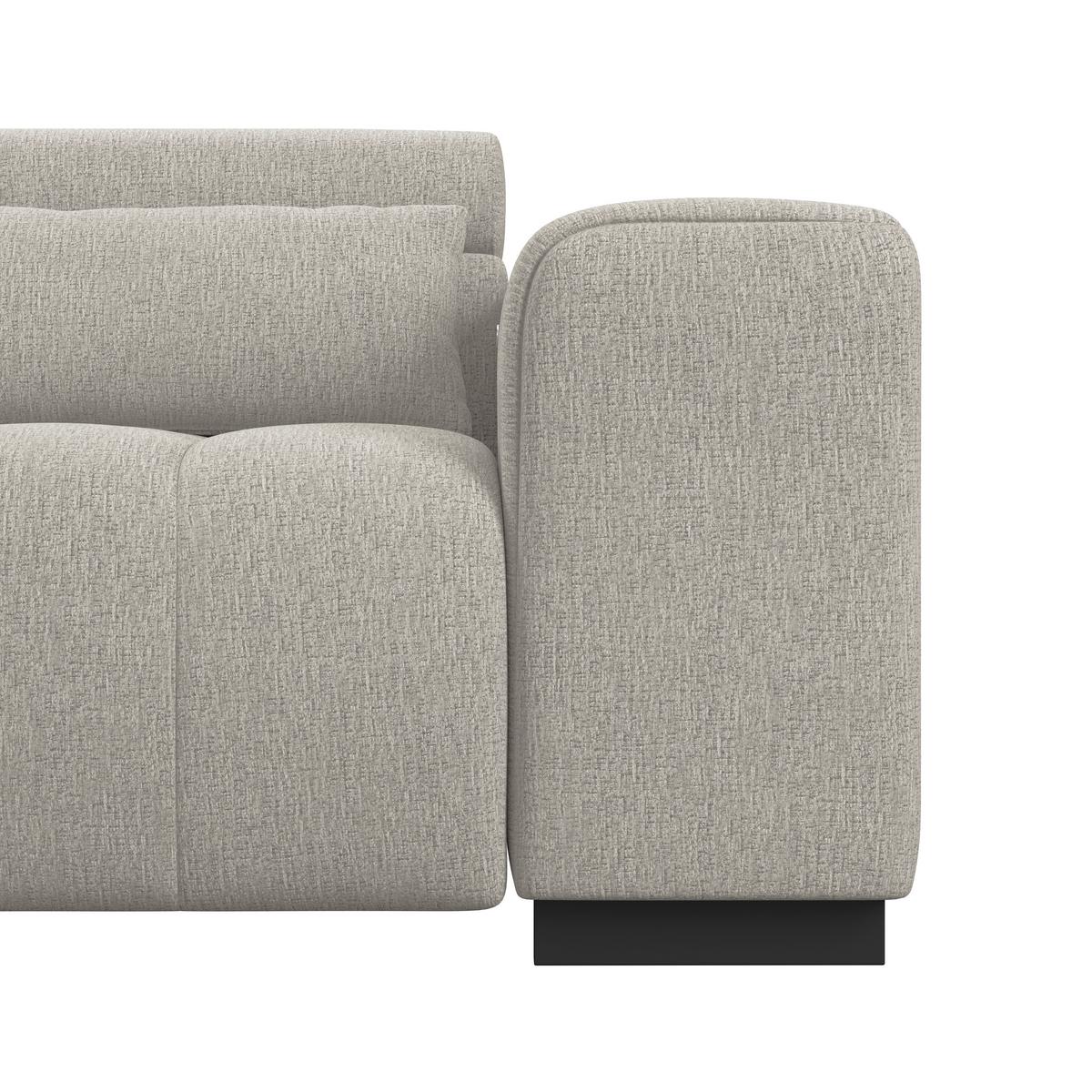 Kutna Garnitura Matera - bež/crna, Trend, tekstil/drvo (226/311cm)