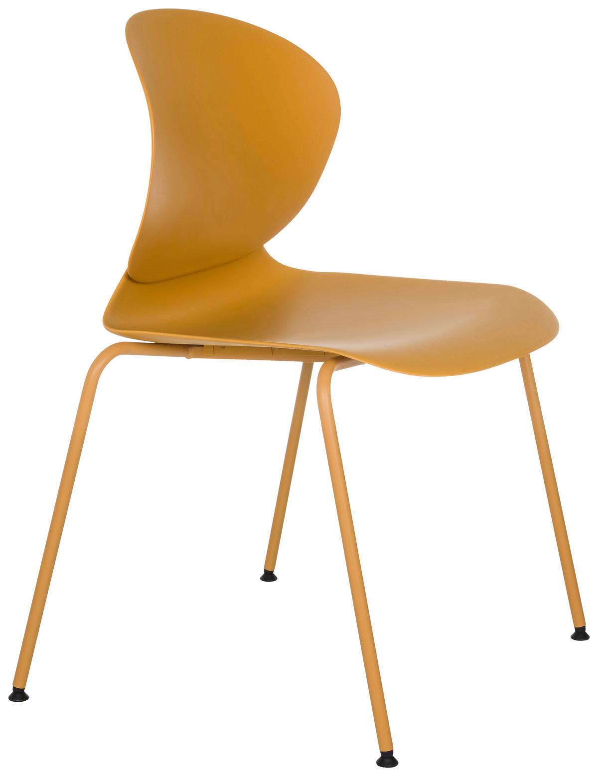 Konferenčni Stol T36 Vi, Rumena - rumena, Moderno, kovina/umetna masa (56/80/54cm) - MID.YOU