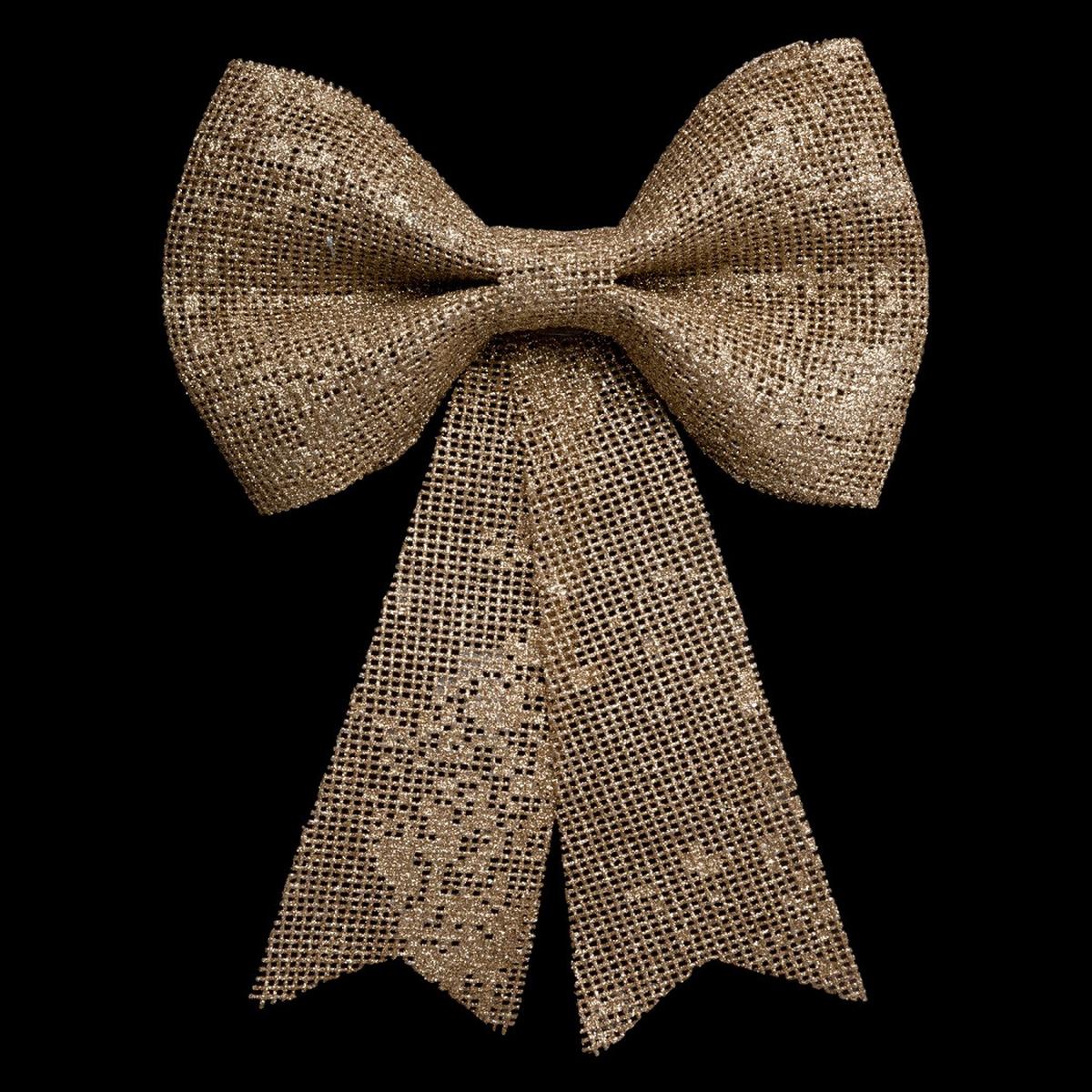 Dekorativna Mašna Jute Bow 19x24cm - bež, Moderno, plastika (19/1,5/24cm)