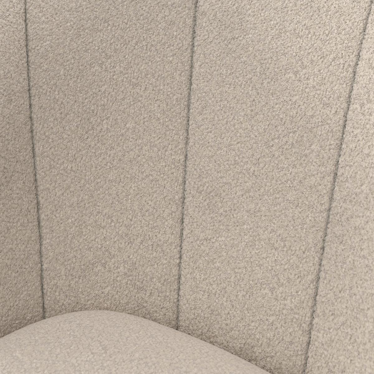 Stuhl Zoey Beige Chenille Gepolstert - Beige/Schwarz, MODERN, Holz/Textil (48/79/61cm) - Bessagi Home