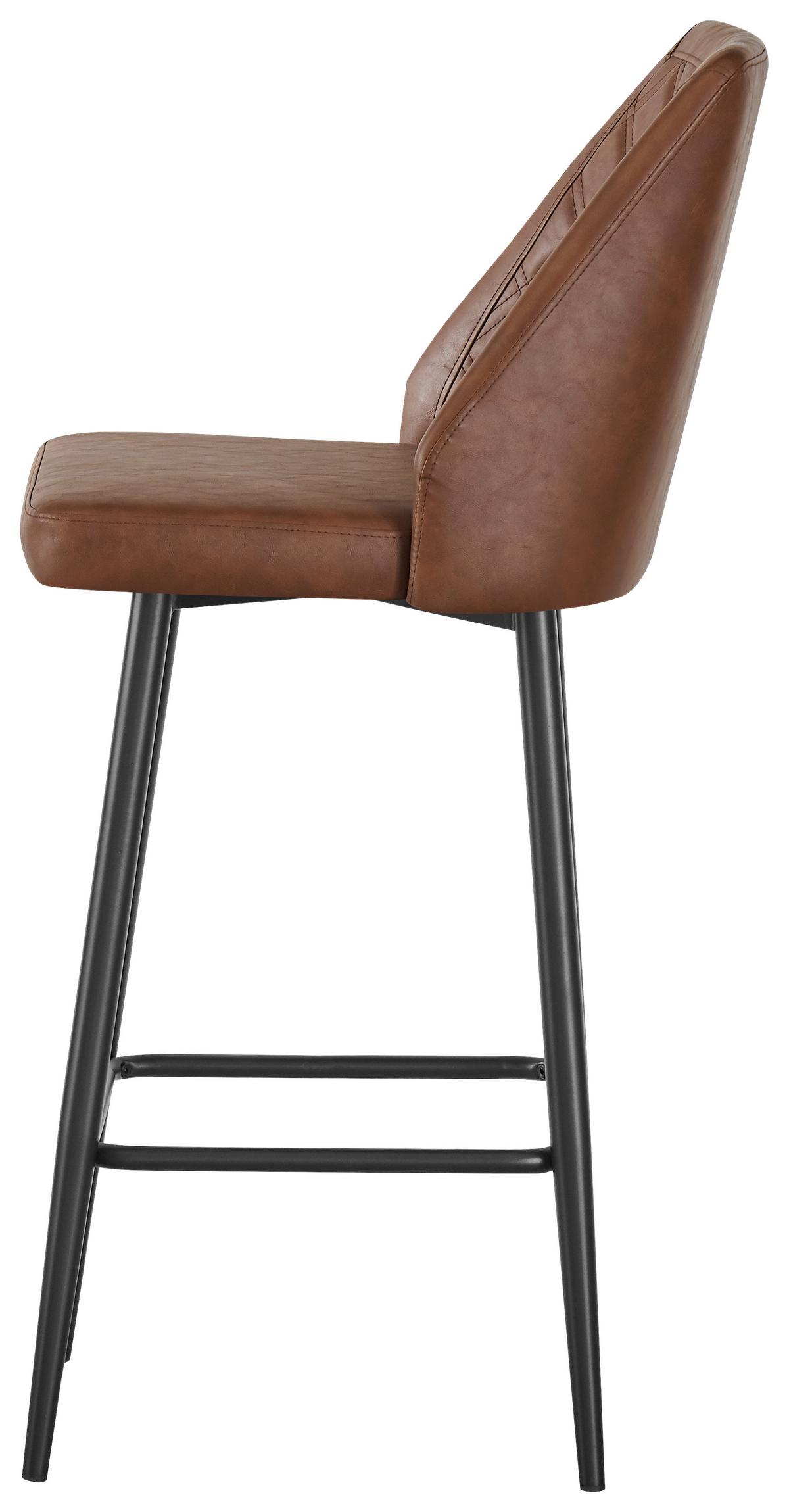 Barska Stolica Roy - konjak/crna, Moderno, drvo/metal (48/106/58cm) - Mömax