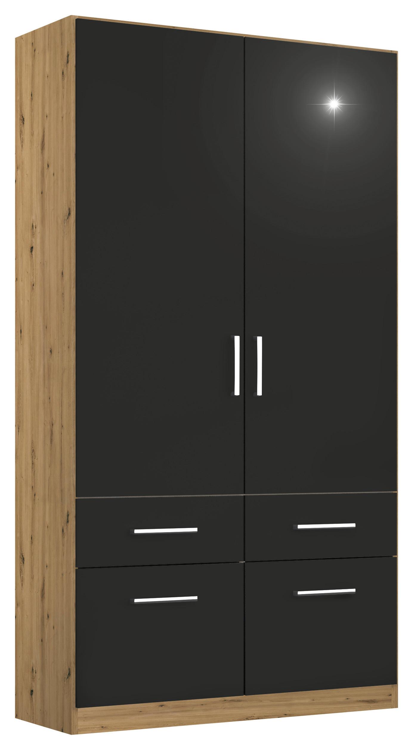 Ormar S Kliznim Vratima Berlin - siva/hrast Artisan, Moderno, drvni materijal/plastika (91/210/54cm) - Modern Living