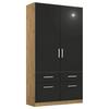 Ormar S Kliznim Vratima Berlin - siva/hrast Artisan, Moderno, drvni materijal/plastika (91/210/54cm) - Modern Living