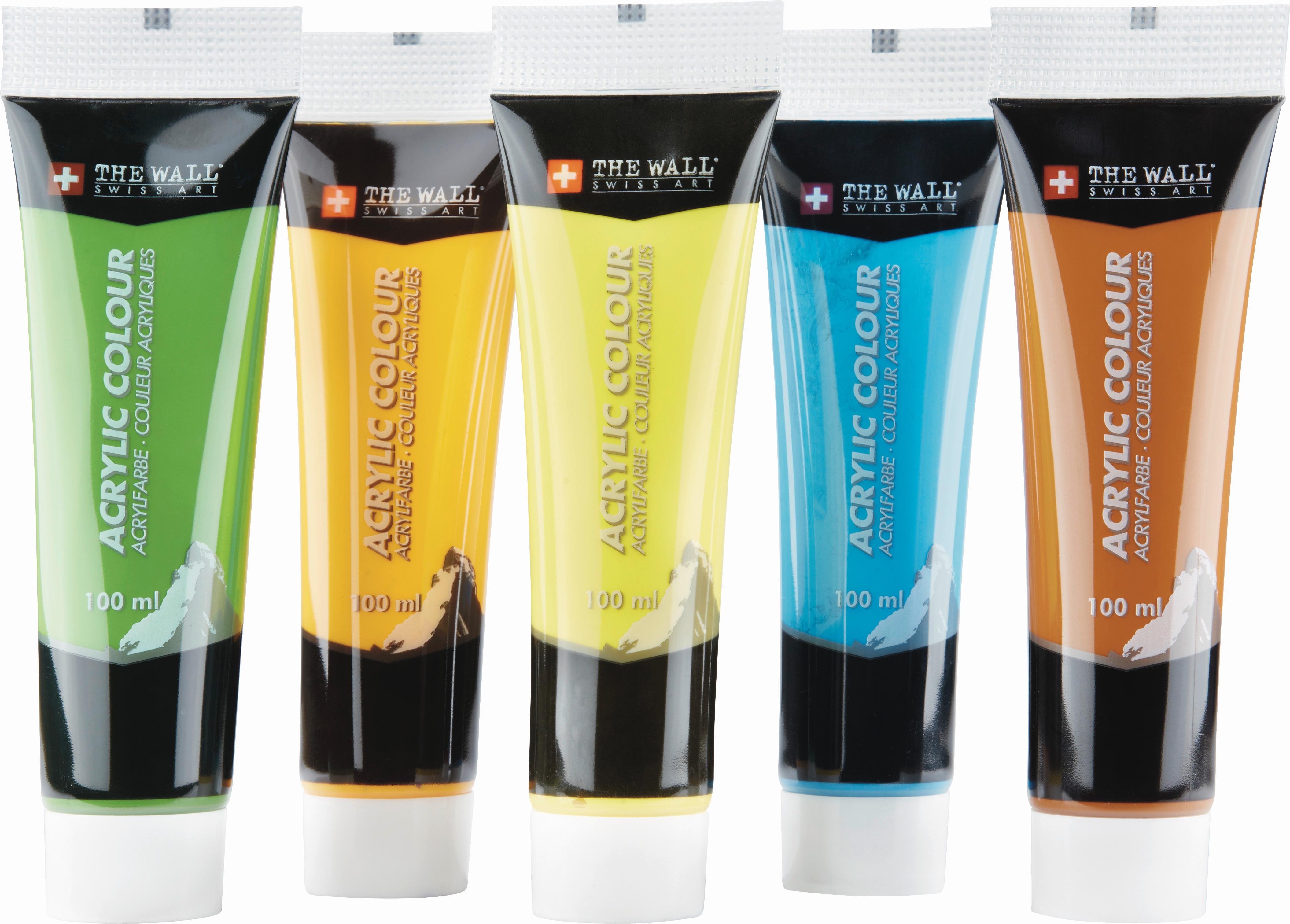 Acrylfarbe JASMIN - Blau/Gelb - Modern Living