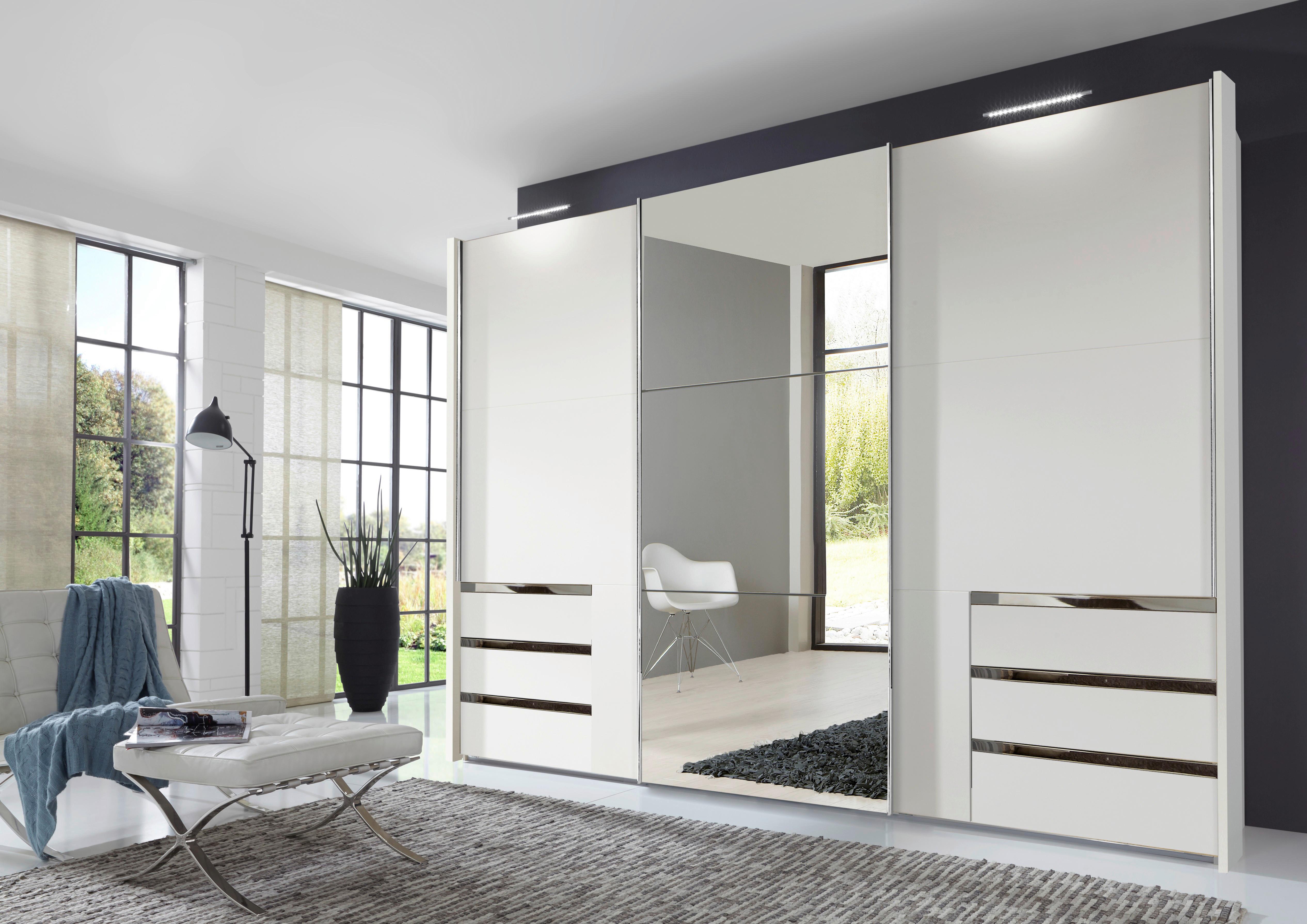 Ormar S Kliznim Vratima Level 36 A - bijela/boje kroma, Moderno, drvni materijal (300/236/65cm) - Modern Living