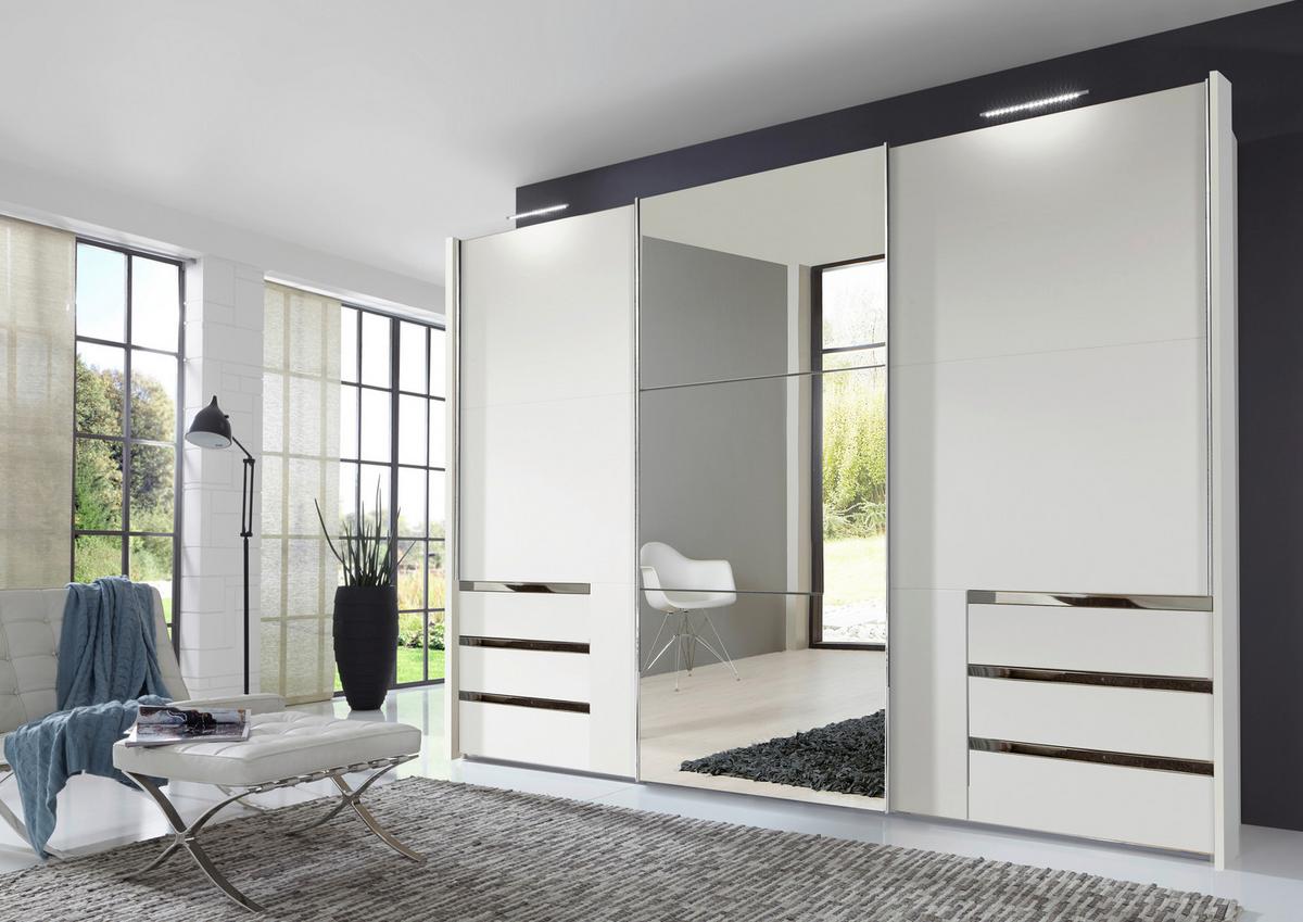 Ormar S Kliznim Vratima Level 36 A - bijela/boje kroma, Moderno, drvni materijal (300/236/65cm) - Modern Living