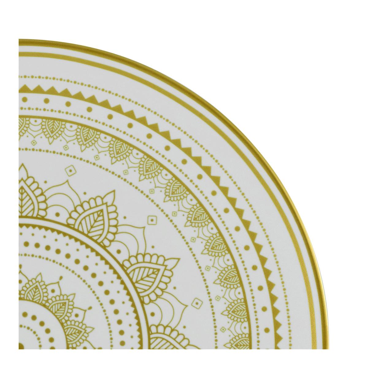 Kombinirani Servis Mandala, 16-Delni - zlate barve/bela, keramika - Creatable