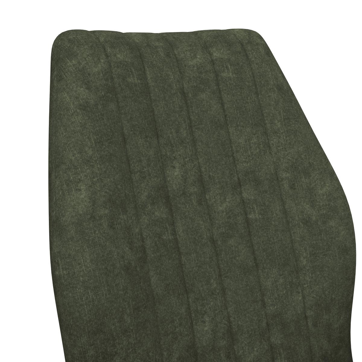 Naslanjač Johanna 2, Temno Zelena, Žamet - črna/temno zelena, Trendi, kovina/tekstil (57/90/60cm)