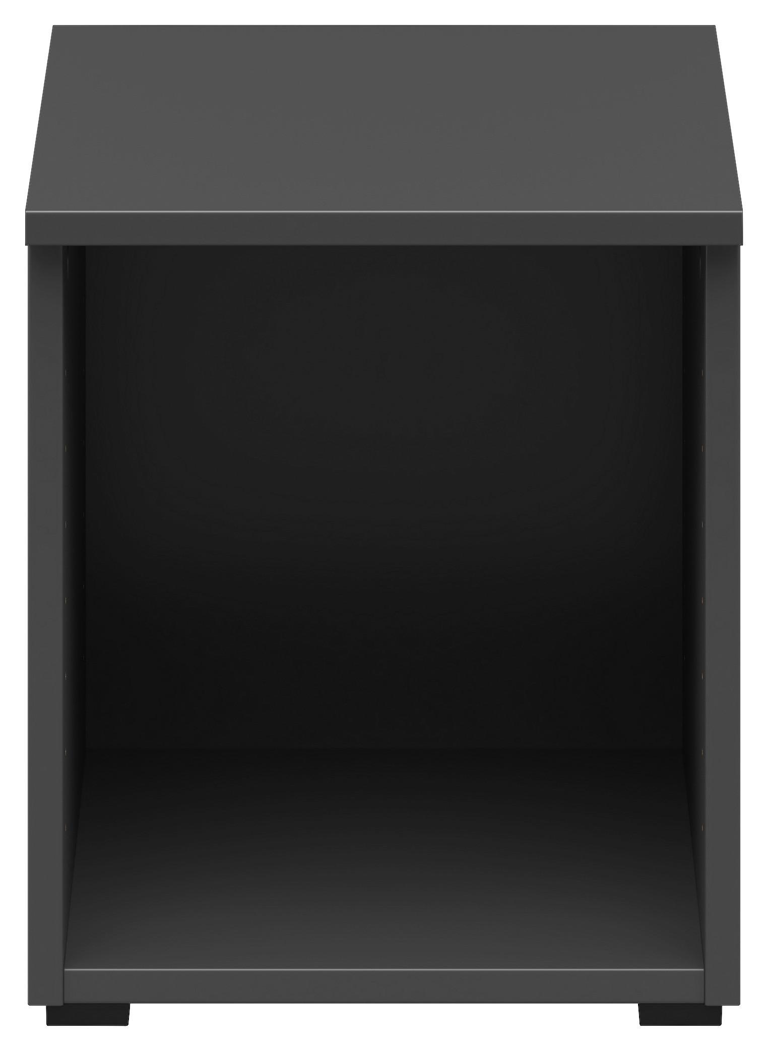Regalaufsatz Multistauraum Graphitfarben - Graphitfarben, Modern, Holzwerkstoff (30/35/40cm)